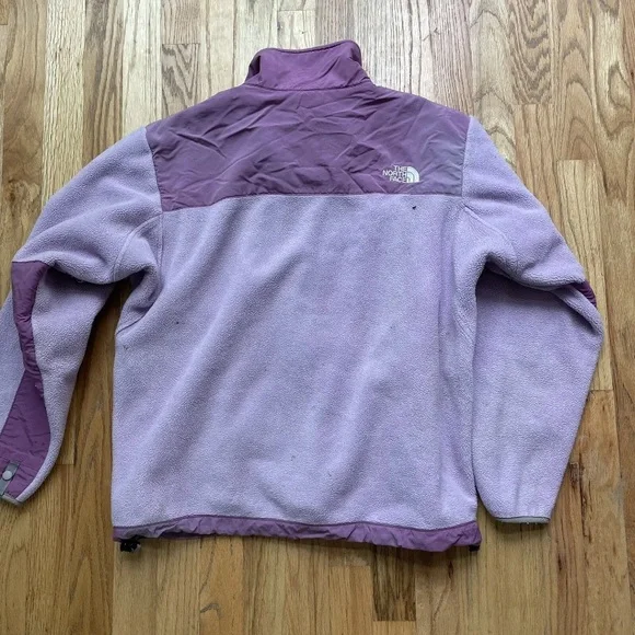 Women's The North Face TNF Pastel Pink Purple Denali Fleece Zip Up Jacket Sz M